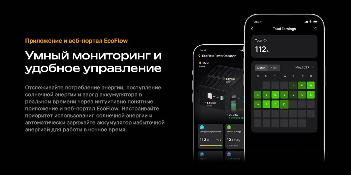 Приложение и веб-портал EcoFlow