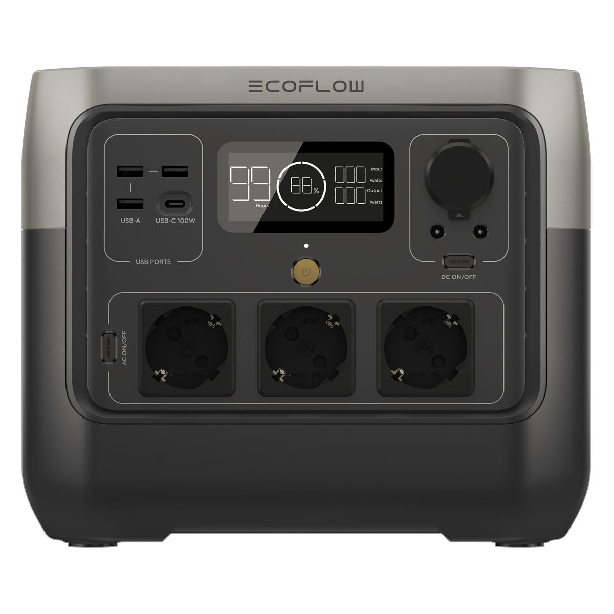 Портативная зарядная станция EcoFlow RIVER 2 Pro (768 Втч), фото 2