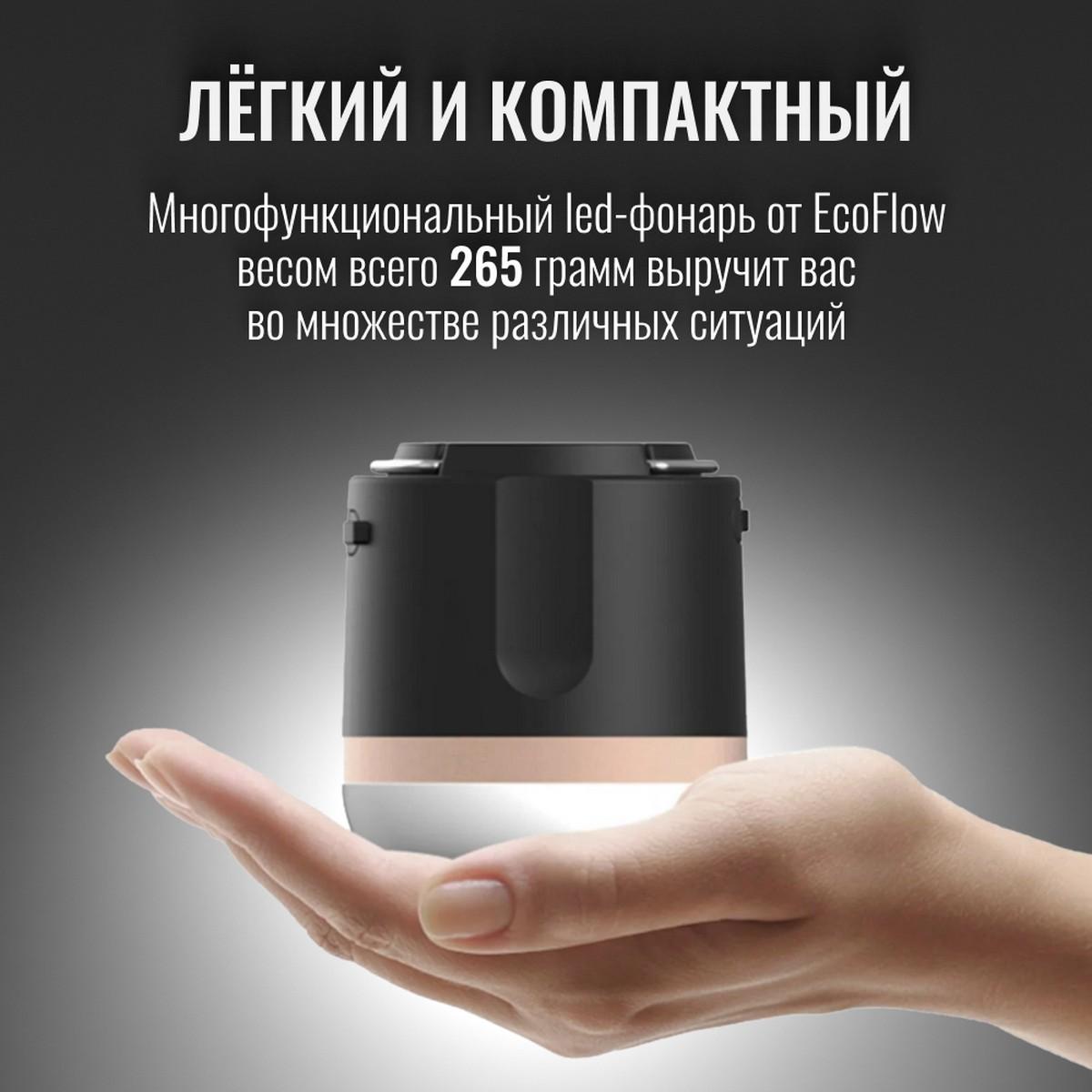 LED-лампа/фонарь/PowerBank 7200мАч EcoFlow Camping Light, фото 7